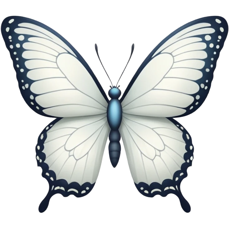 white butterfly emoji