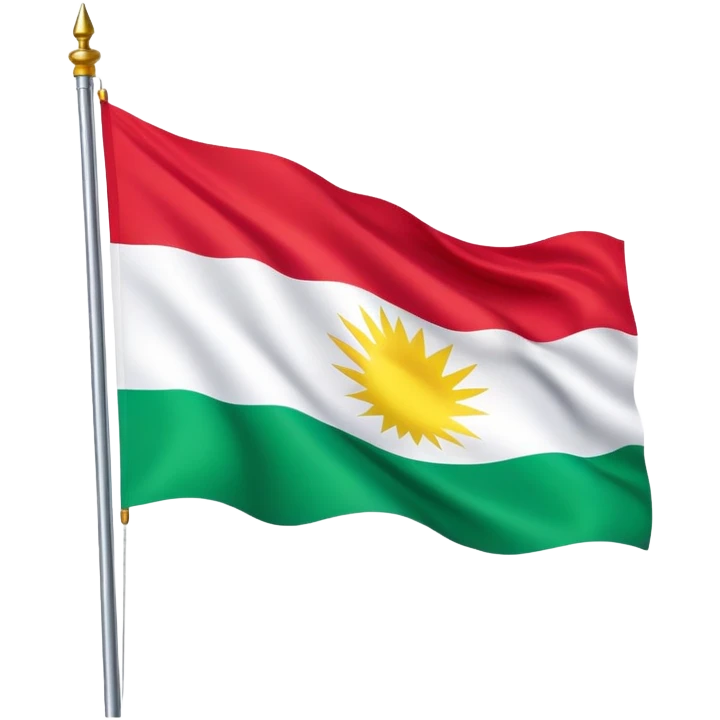 Kurdistan Flagge  emoji