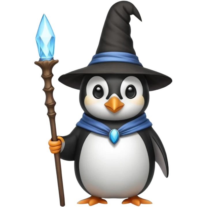 Penguin Wizard emoji