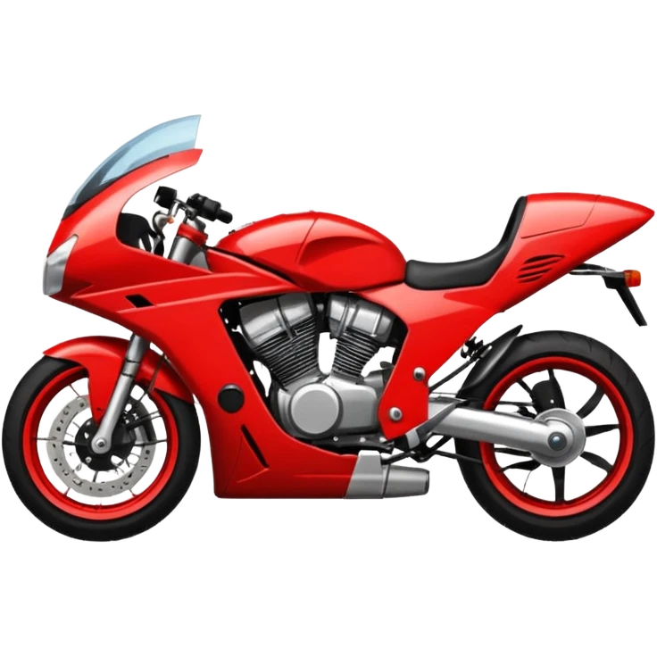 sports motorcycle lying on the ground emoji