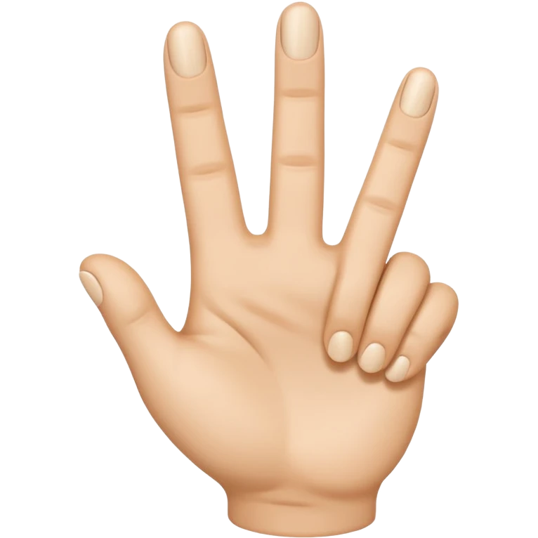 Please create a 3D emoji that shows the number 1 using fingers. I’d like it to resemble the iPhone emoji style!" emoji