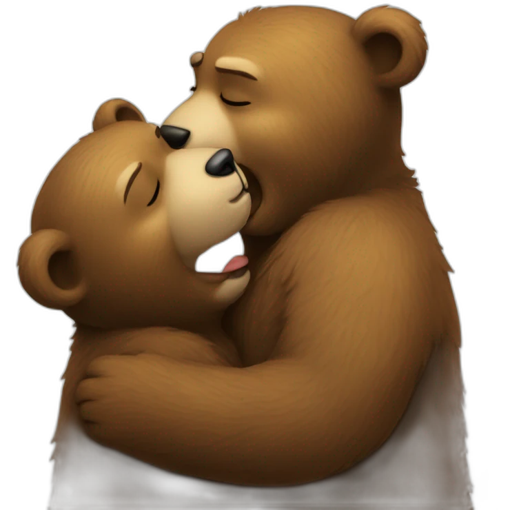 Bear kiss emoji