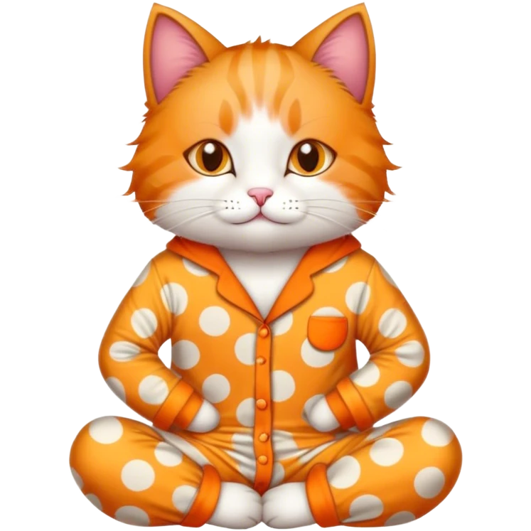 cat in pjs emoji