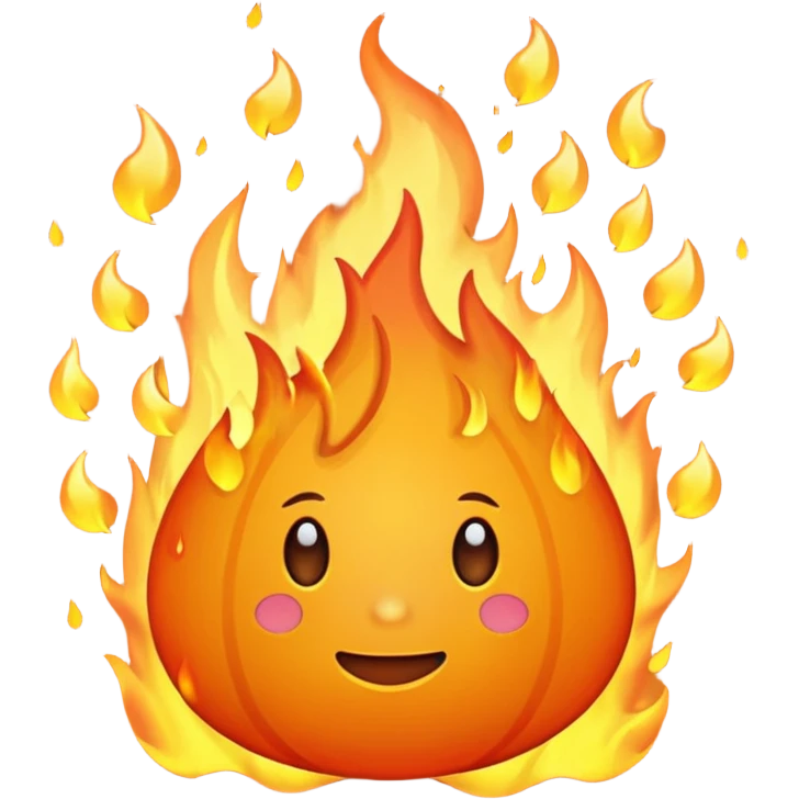 fire rain emoji
