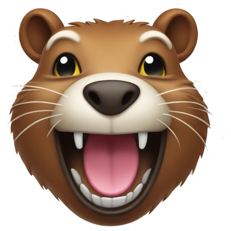 Laughing beaver  emoji