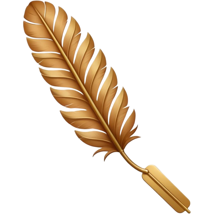 hand holding a bookmark shaped like a feather or pressed leaf emoji