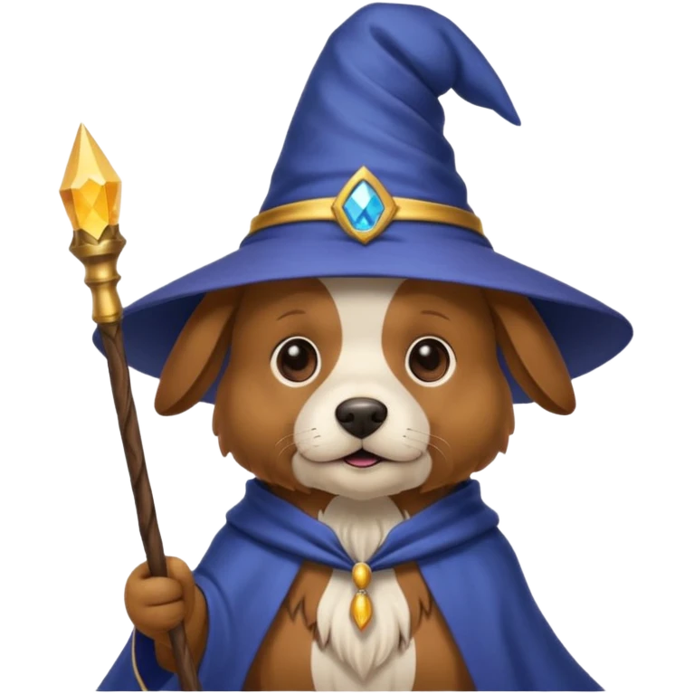 Dog wizard emoji