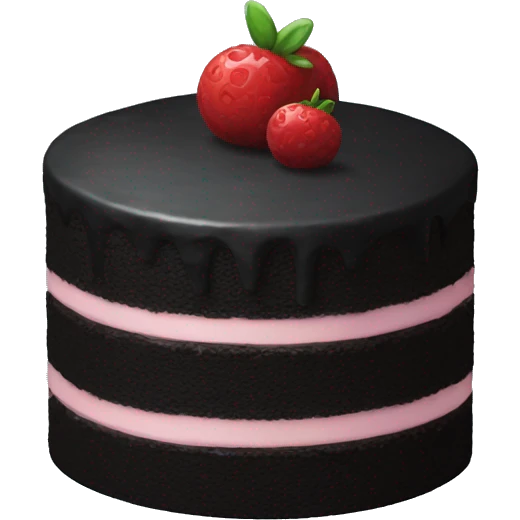 Black cake emoji
