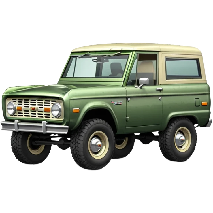 medium green classic ford bronco emoji