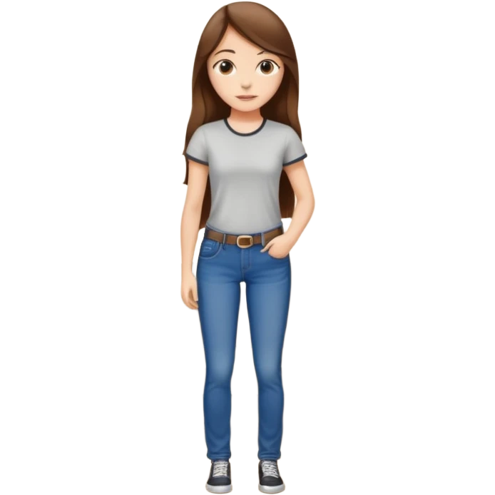 beautiful girl with long brown hair constructing new lounge room area with flat screen tv and couch emoji