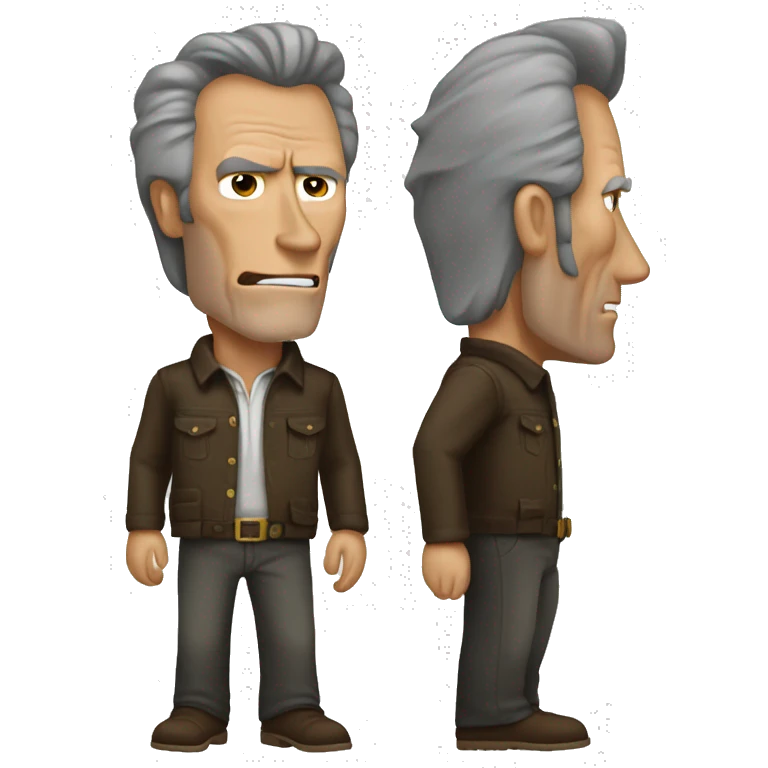Clint Eastwood full body emoji