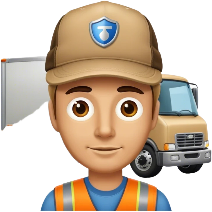 we forgot to ask truck driver emoji