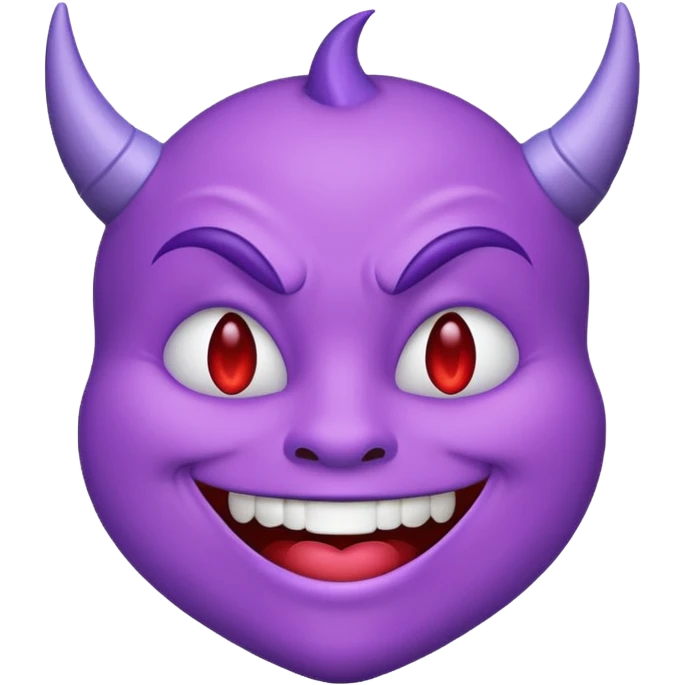 purple devil kiss emoji emoji