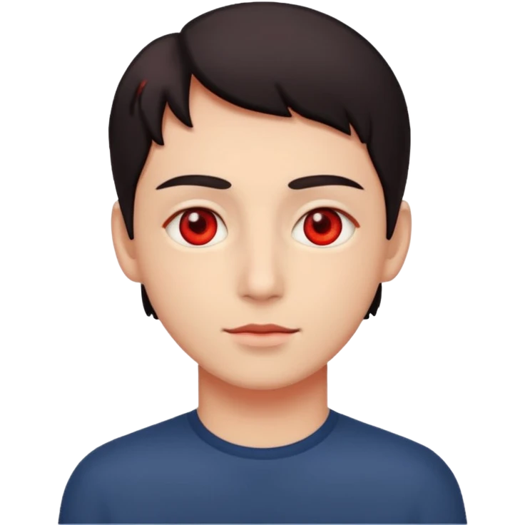 Chill with red eyes emoji