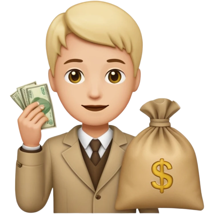 Ladrão com saco de dinheiro emoji  emoji