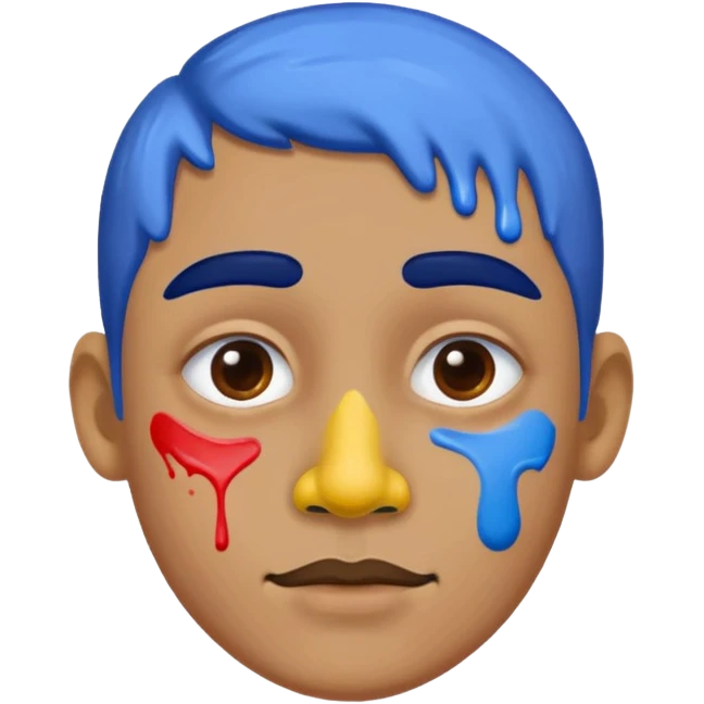 Paint on nose emoji