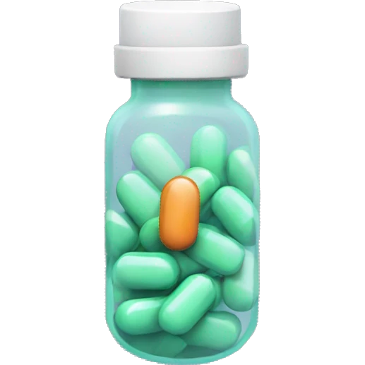 Pill bottle emoji