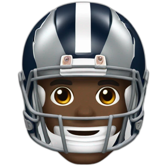 super bowl player head  emoji