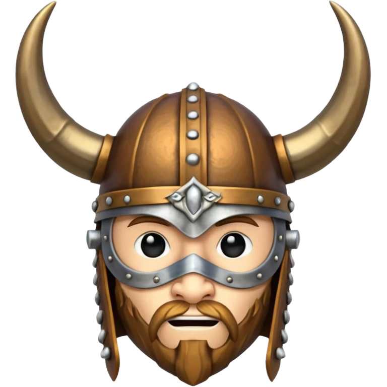Solo el casco vikingo con cuernos sin cara de persona emoji