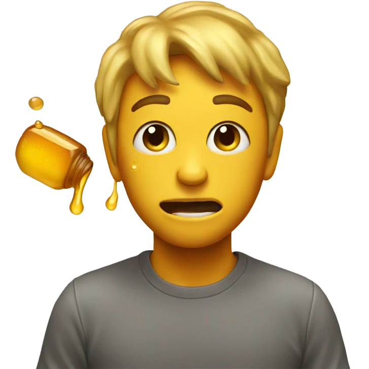 Throwing up honey emoji