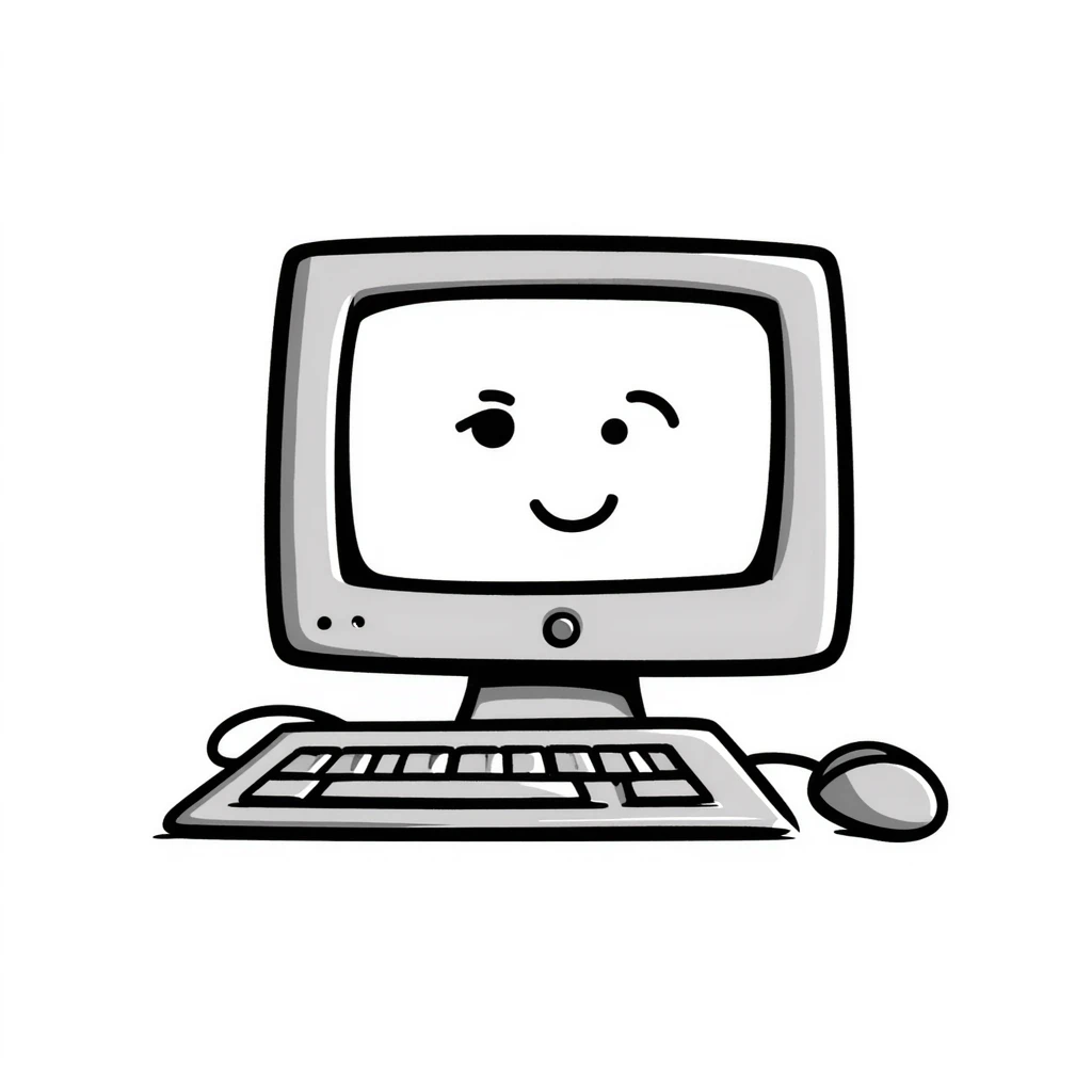 old Macintosh computer emoji