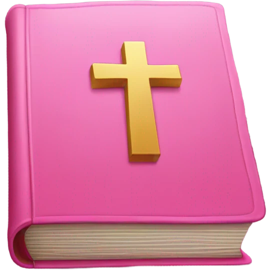 Pink bible emoji