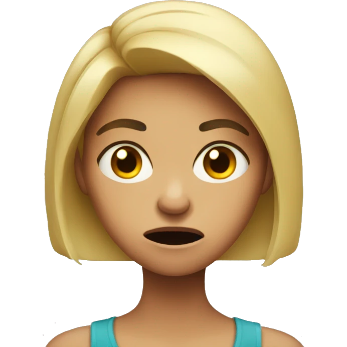 girl with anger issue emoji