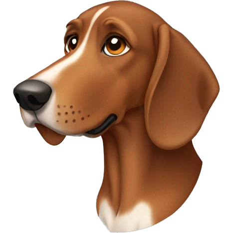 Brown hound dog emoji
