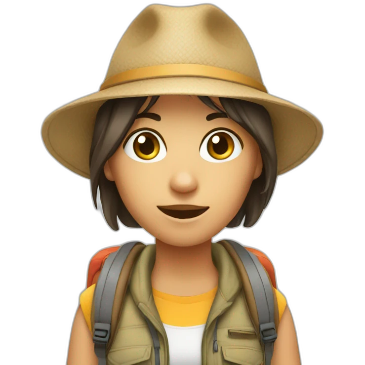 Girl tourist emoji