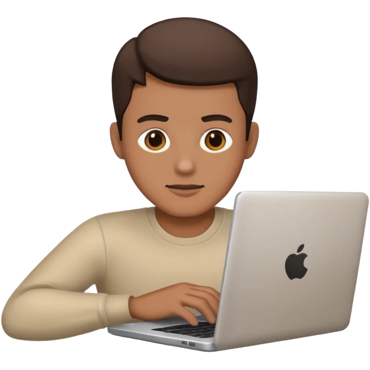 man working on laptop emoji
