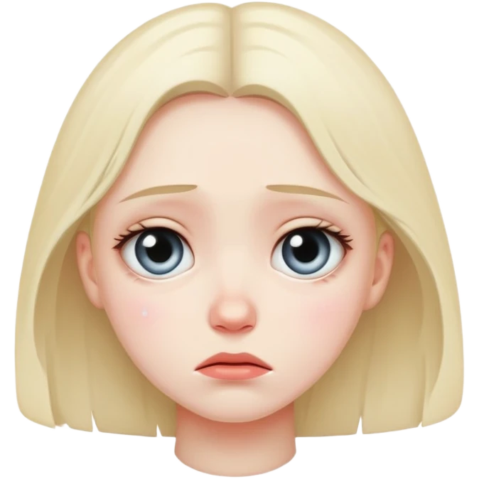 Sad girl emoji