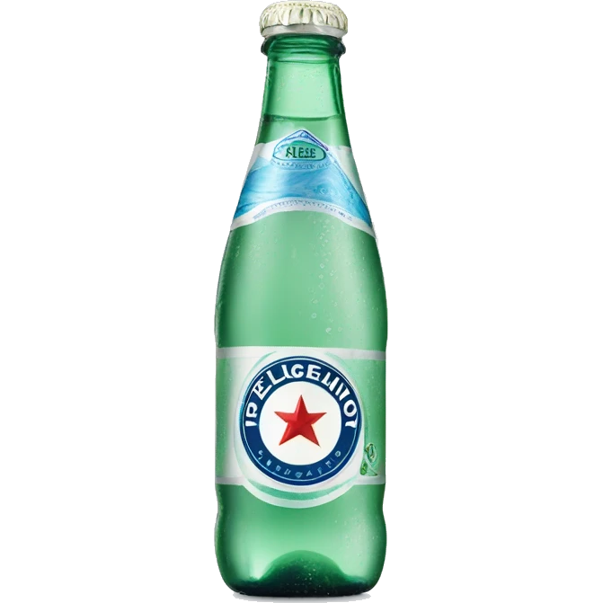 A bottle of pellegrino sparkling water emoji