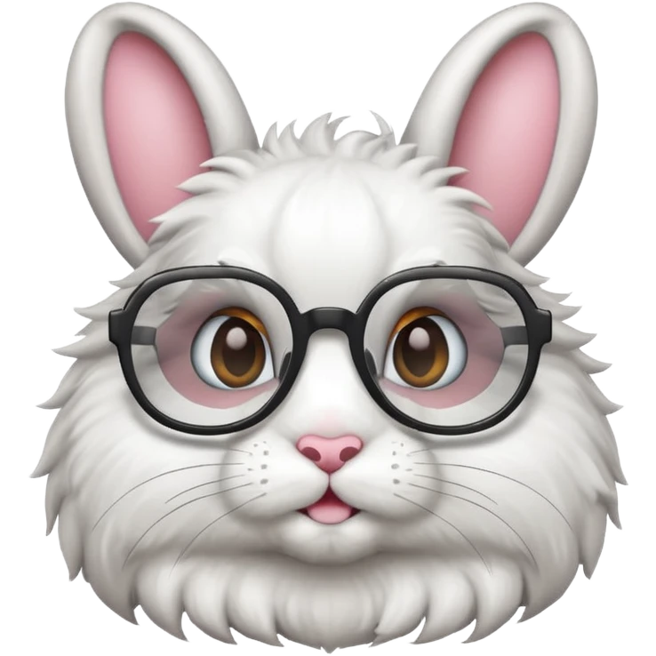 bunny with glasses emoji