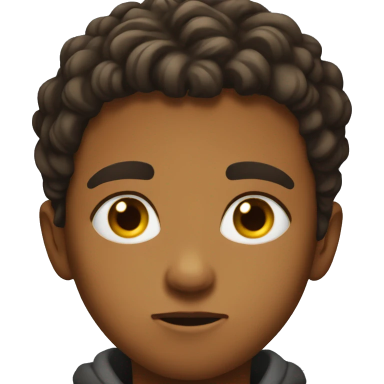 intense gaze of a boy emoji