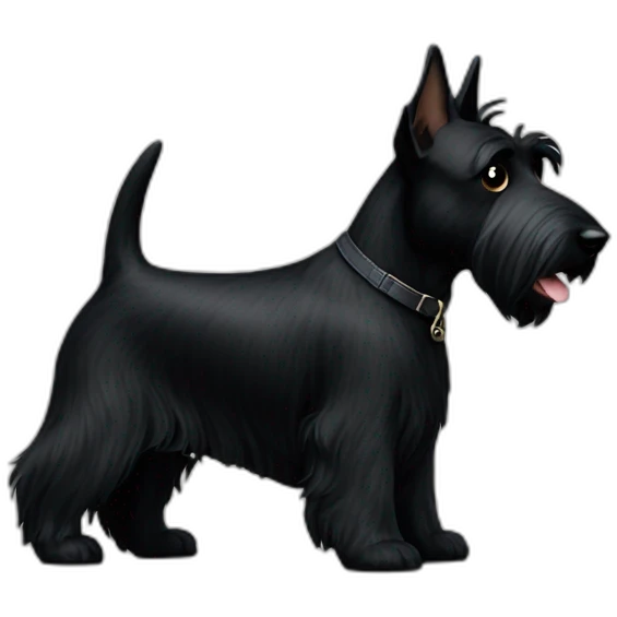 scottish-terrier-dog-black-walk emoji