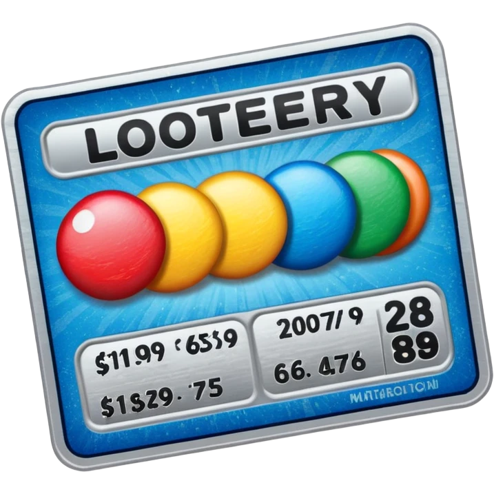 Lottery scratch ticket emoji