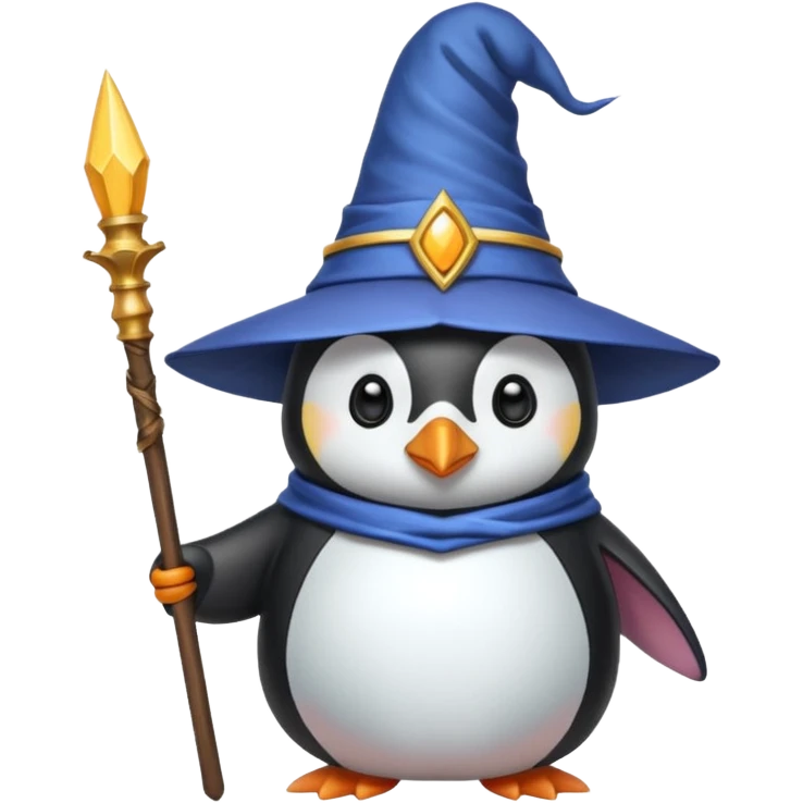 Penguin Wizard emoji