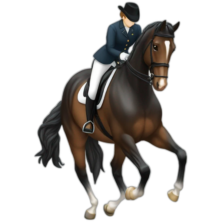 Cheval de dressage emoji