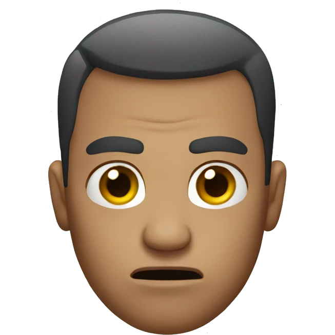 Angry man. Short hair emoji
