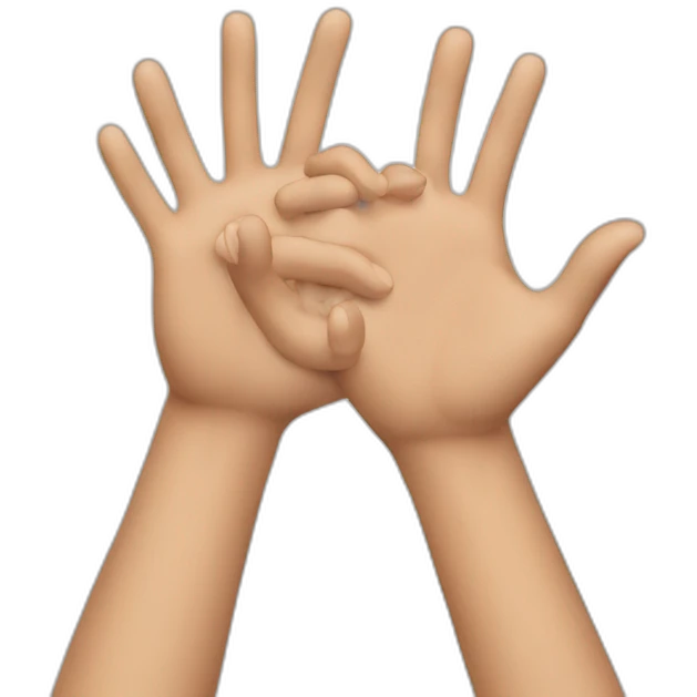 hands grabbing something emoji