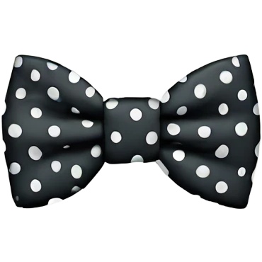 Polka dot bow tie emoji
