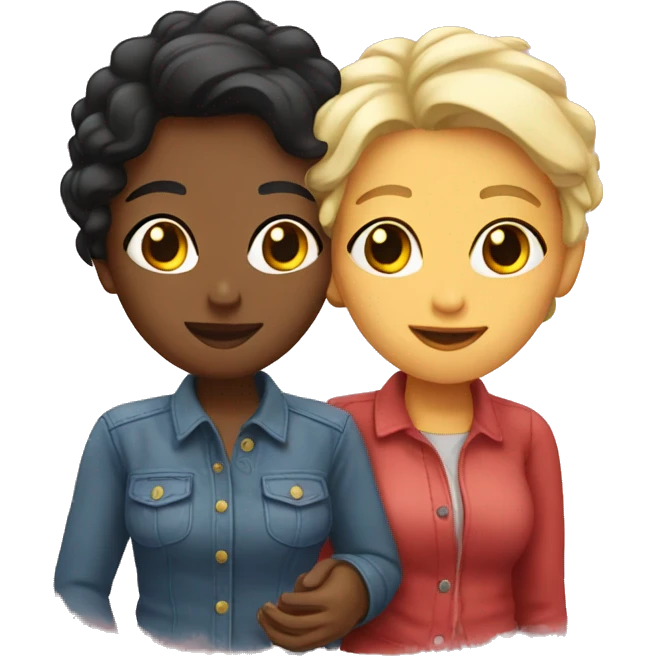 Lesbian couple emoji