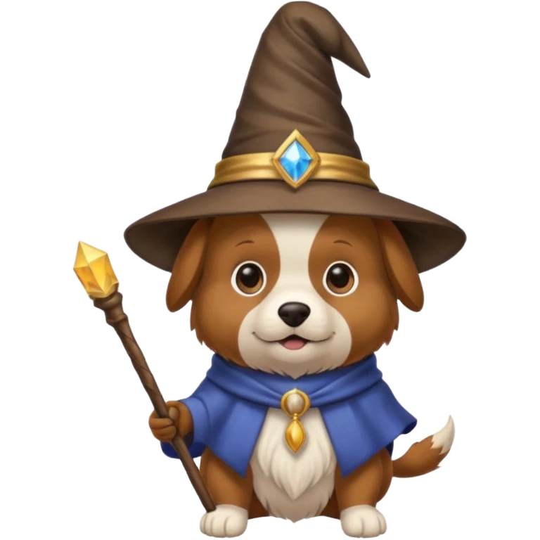 Dog wizard emoji