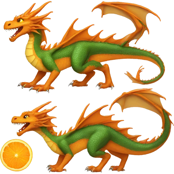 orange dragon emoji