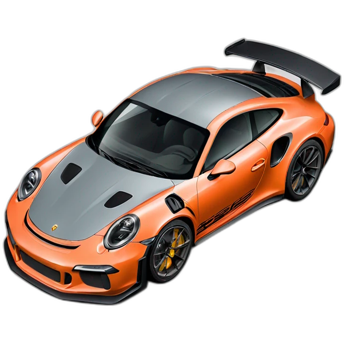 Porsche 911 gt3 rs rose emoji