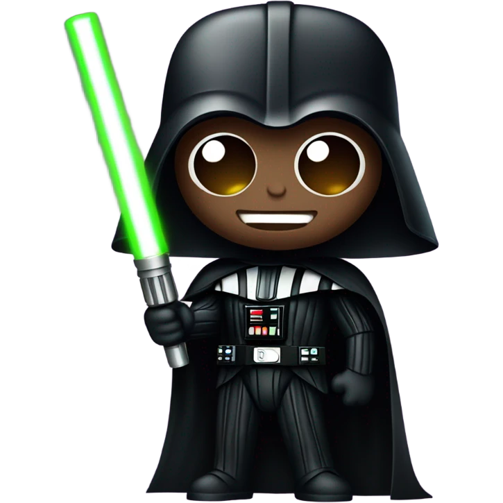 Darth Vader holding lightsaber emoji