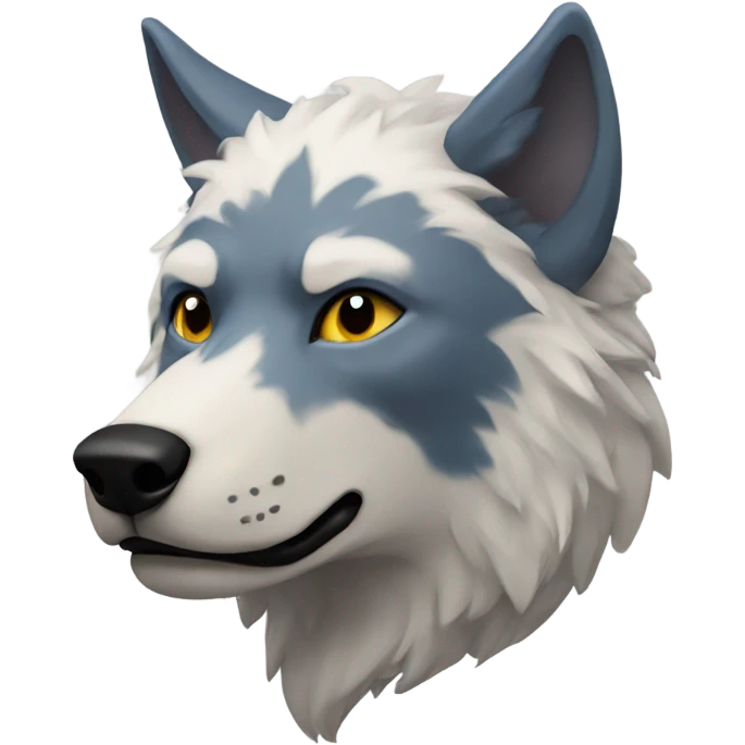 Therian symbol with wolf ears emoji