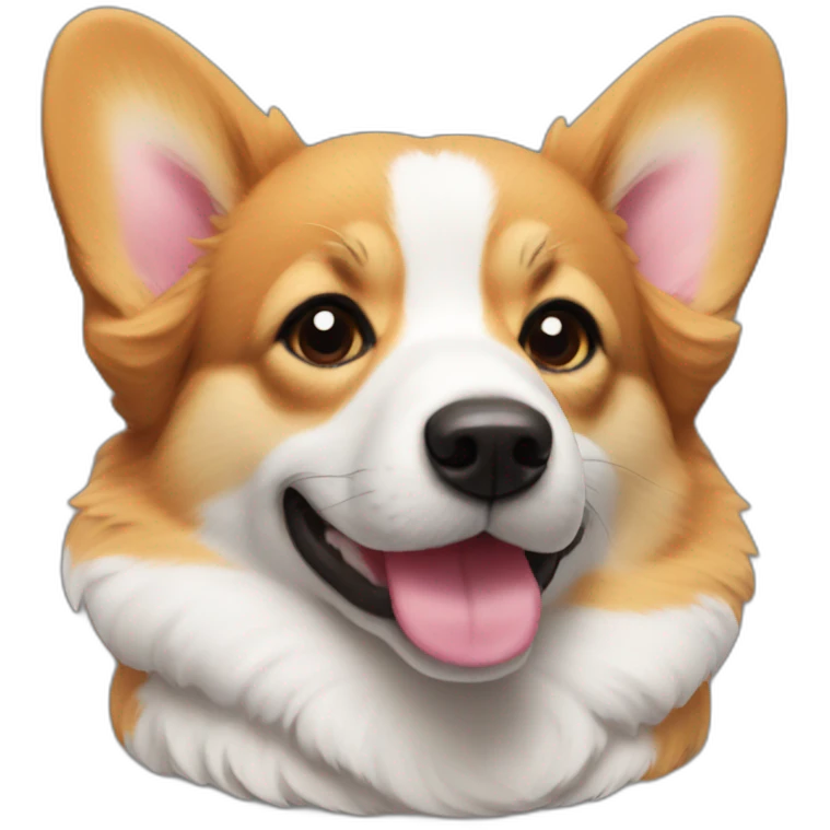 corgi rose emoji