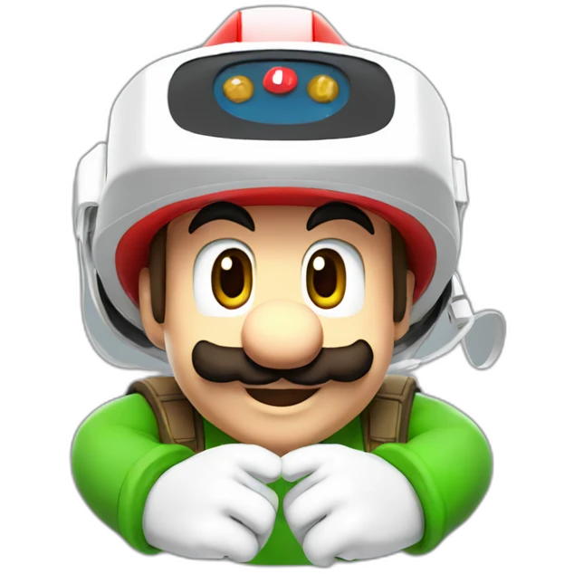 super mario with vr headset emoji