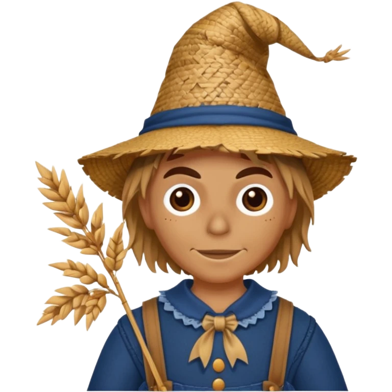 The Scarecrow from The Land of Oz with dark blue outfit emoji